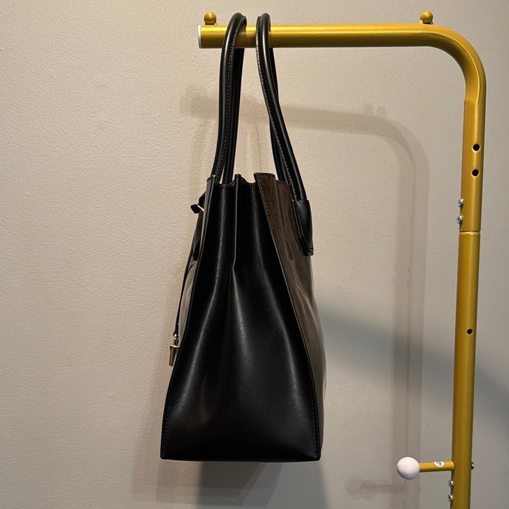 Michael Kors Brown and Black Tote Bag with Signature Monogram - Picture 4 of 15